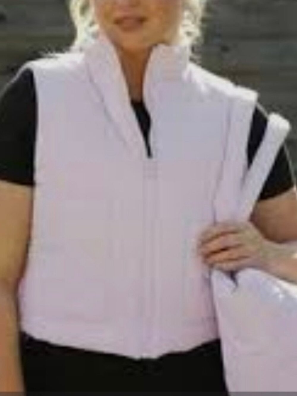 Smash + Tess On The Go puffy vest lilac women's size M-L